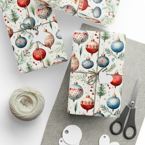 Christmas Gift Wrapping Paper Ornament Holiday Wrapping Paper Christmas Gift Wrapping Paper Christmas Ornament Paper