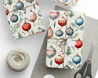 Christmas Gift Wrapping Paper Ornament Holiday Wrapping Paper Christmas Gift Wrapping Paper Christmas Ornament Paper