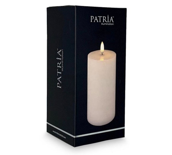 Set De 6 Velas LED Florales Cónicas - Sin Llama, A Pilas, 27.6 Cm, Decoración Para Bodas O Fiestas
