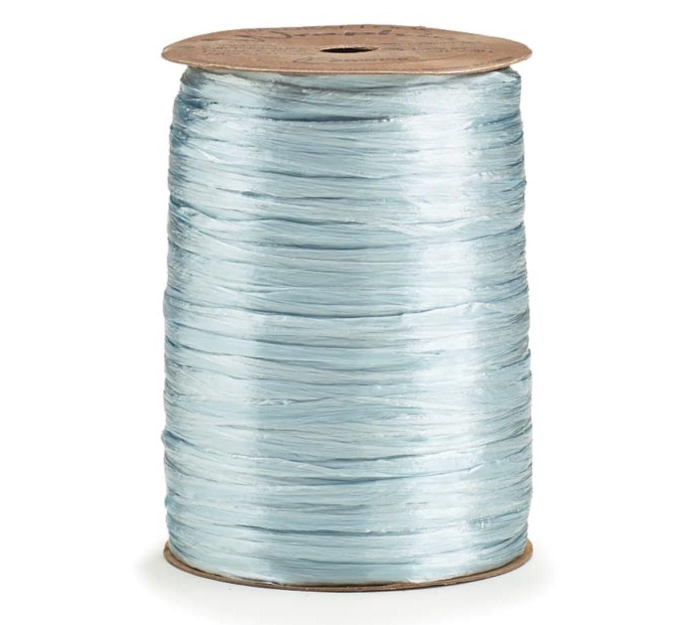 Lightweight Ribbon Pearl Light Blue Raffia Ribbon - 100 Yard Roll Elegant & Versatile for ...