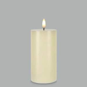 6 Inch LED Candle Real Wax Battery Powered Candle 3D Flame Candle Wedding Candle Party Candle