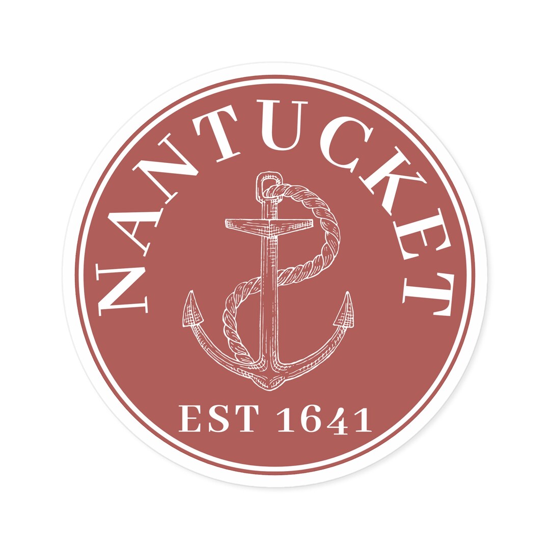Nantucket Round Vinyl Sticker Car Sticker Laptop Sticker - Etsy