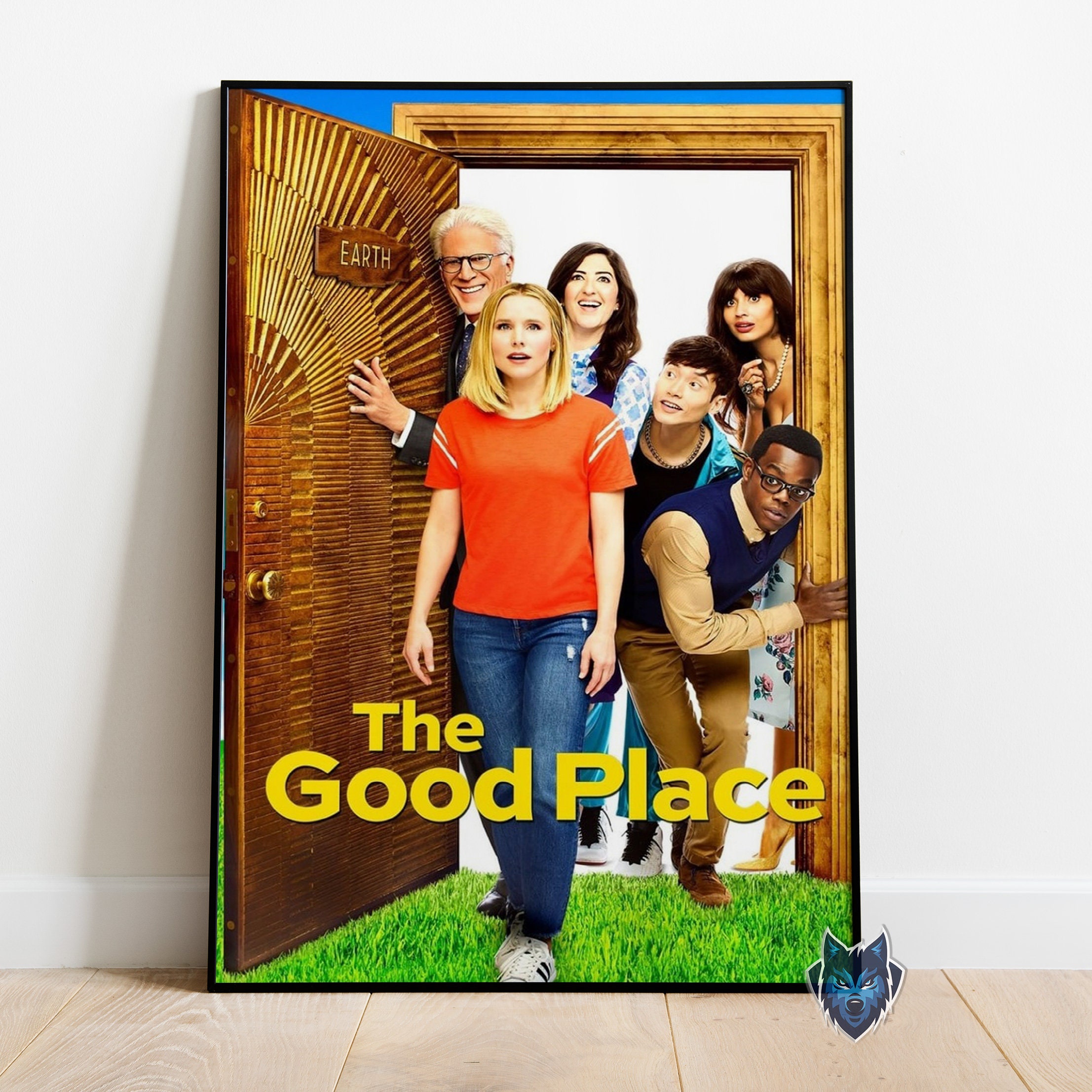 Discover The Good Place Poster, Kristen Bell Wall Art, Rolled Canvas Print, TV Series Poster Gift
