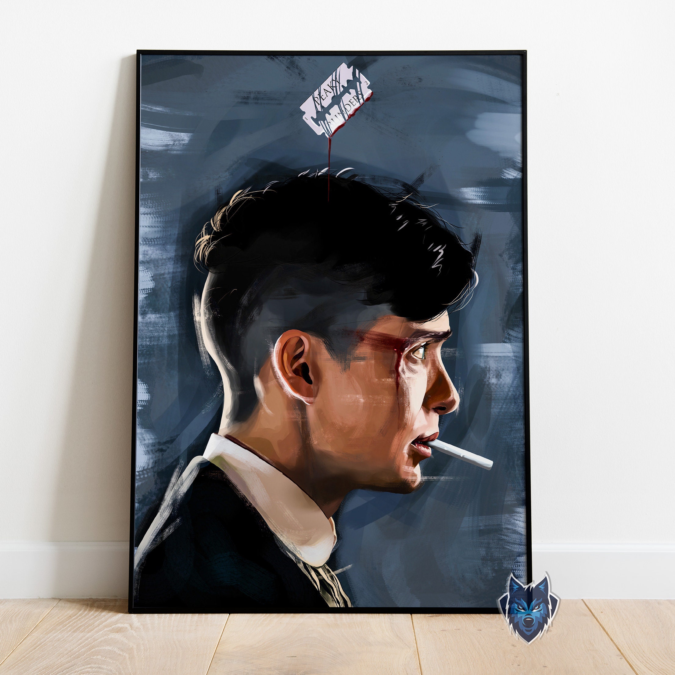 Peaky Blinders Canvas, Poster Peaky Blinders, Arte Murale Thomas Shelby, Decorazione Su Tela Con Cornice Gangsters, Tela Serie TV, Arte Murale Su Tela, - Italia - Foto 5