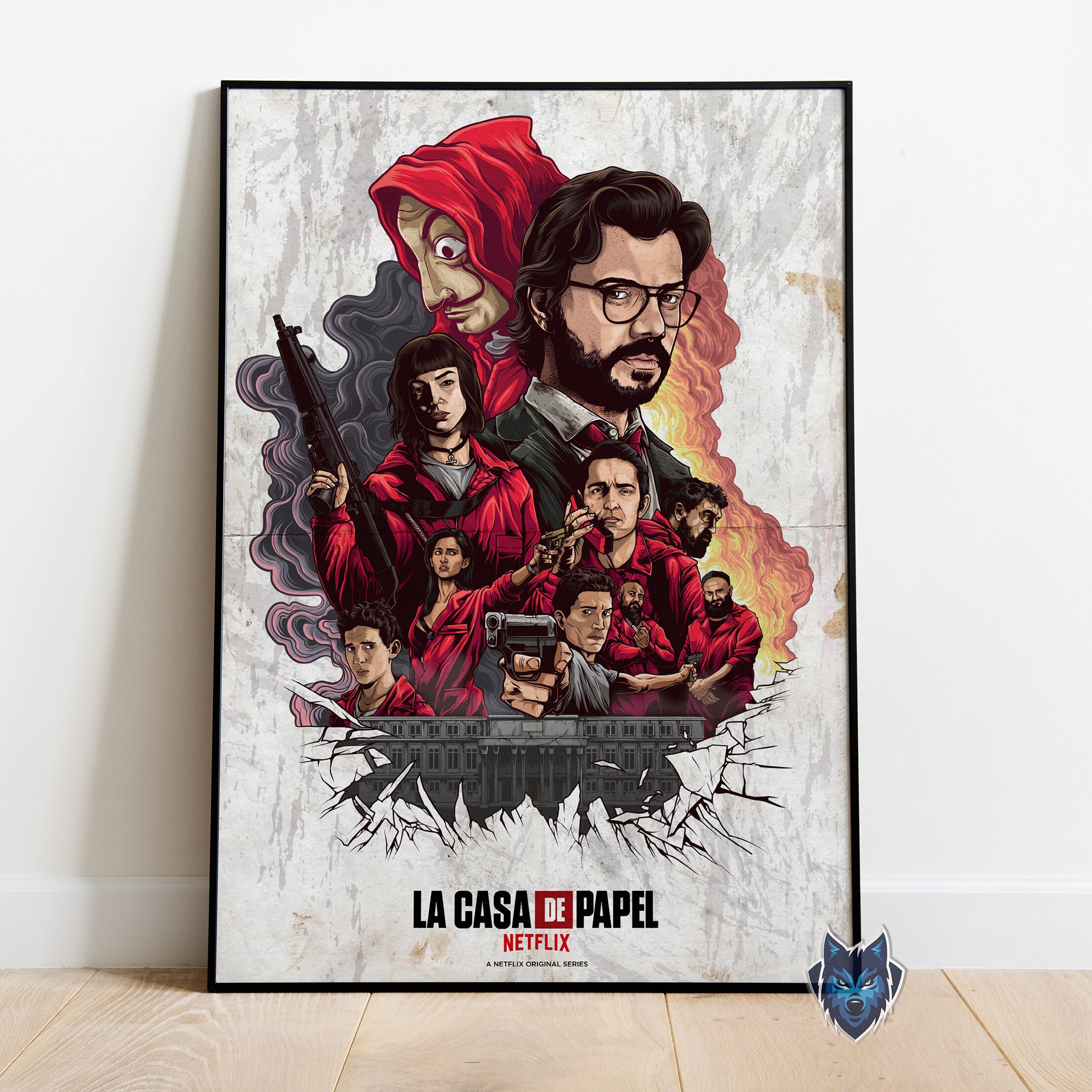 Affiche Casa Papel Etsy Canada Affiche Casa Papel Etsy Canada