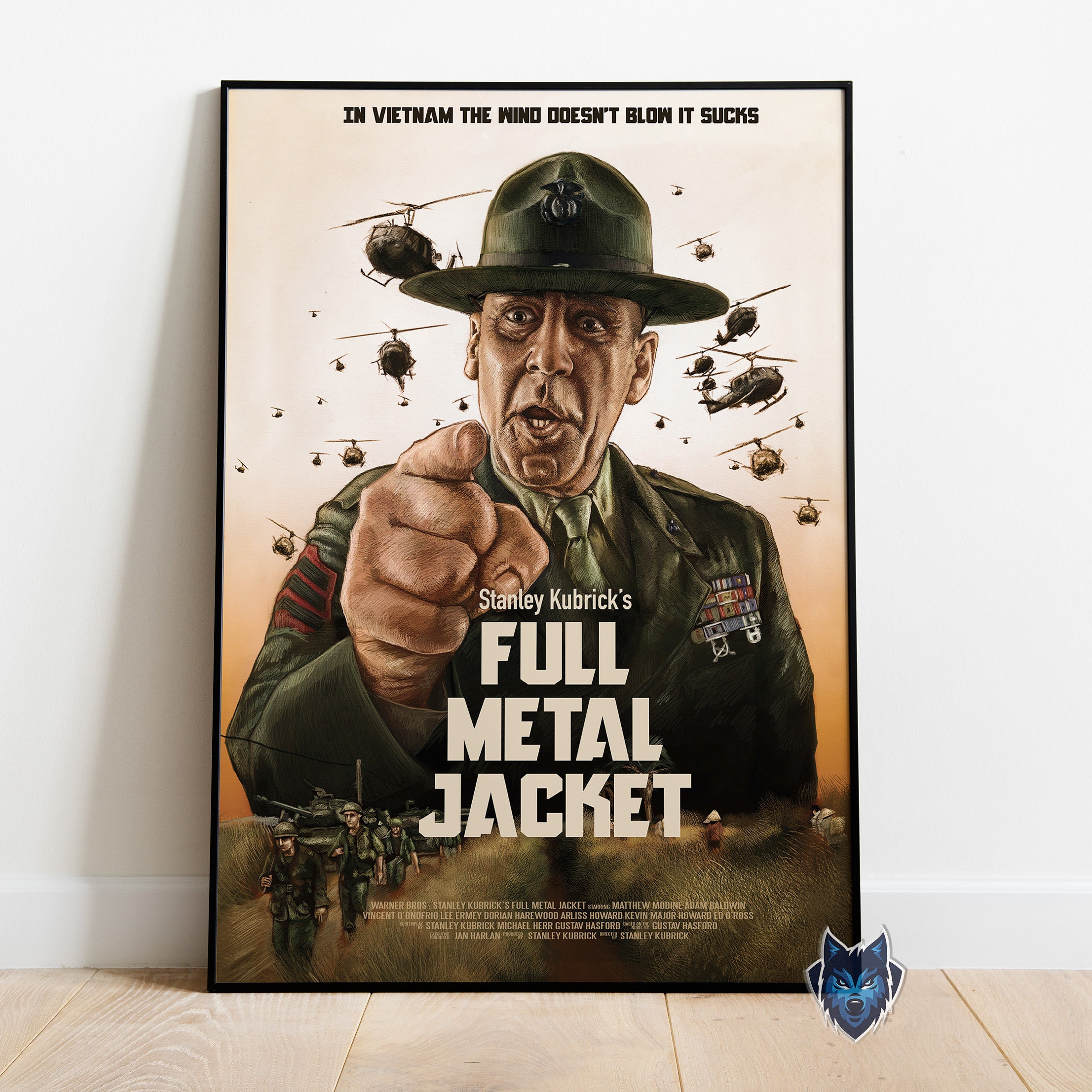 gaben kugle frill Full Metal Jacket Poster Matthew Modine Wall Art Rolled - Etsy