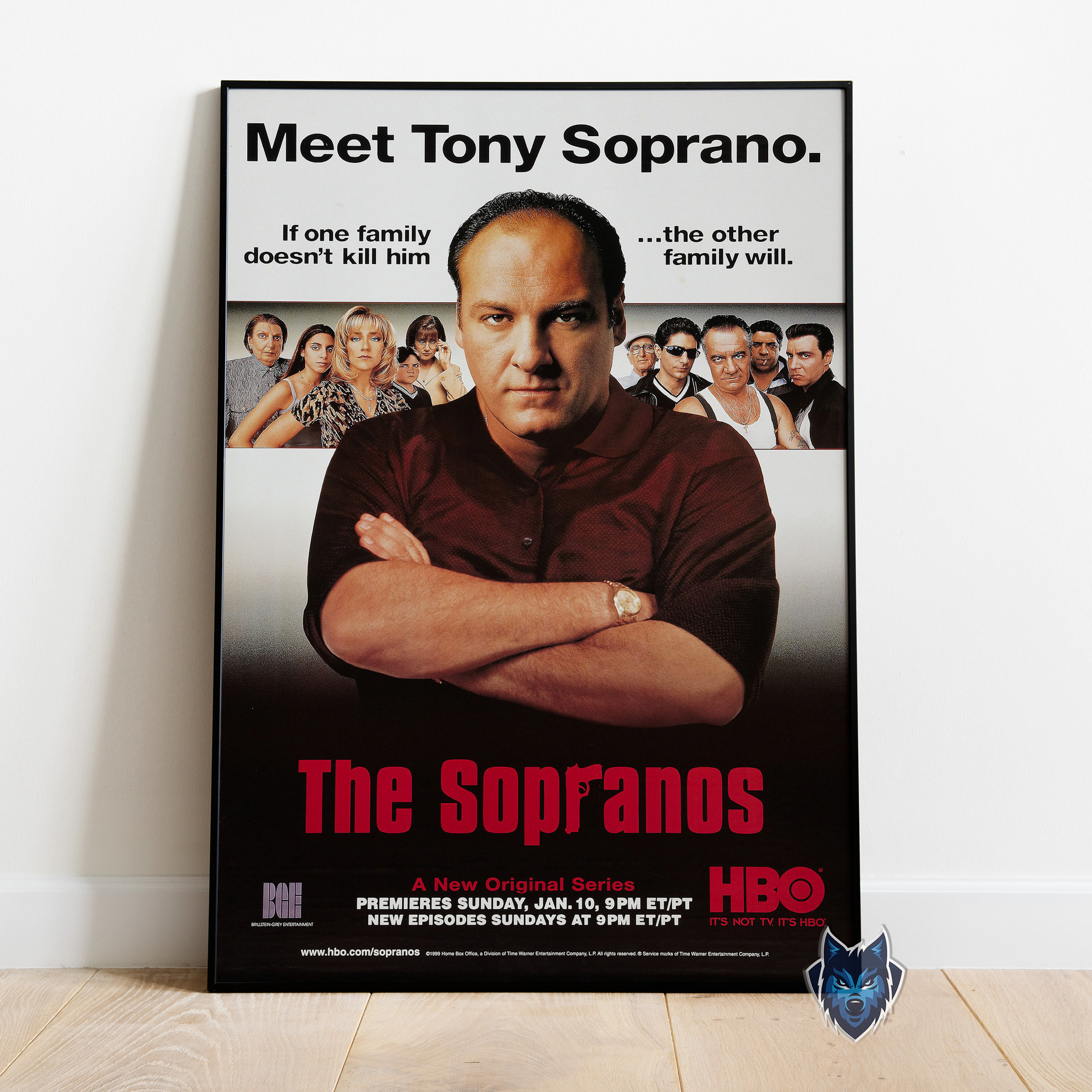 Soprano Sign The Sopranos Poster, Tony Soprano Wall Art, Rolled Canvas Print, TV ...