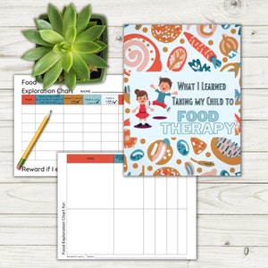 Picky Eater Chart & E-Booklet | Trying New Foods | Food Aversions | Food Therapy for Kids | Digital Download .pdf .jpg | e-book | Printable