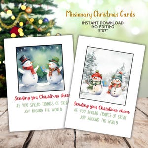 Missionaris kerstkaart, kerstkaart voor ouderlingen en zusters, LDS missionarissen kerstcadeau idee, kerstwenskaart