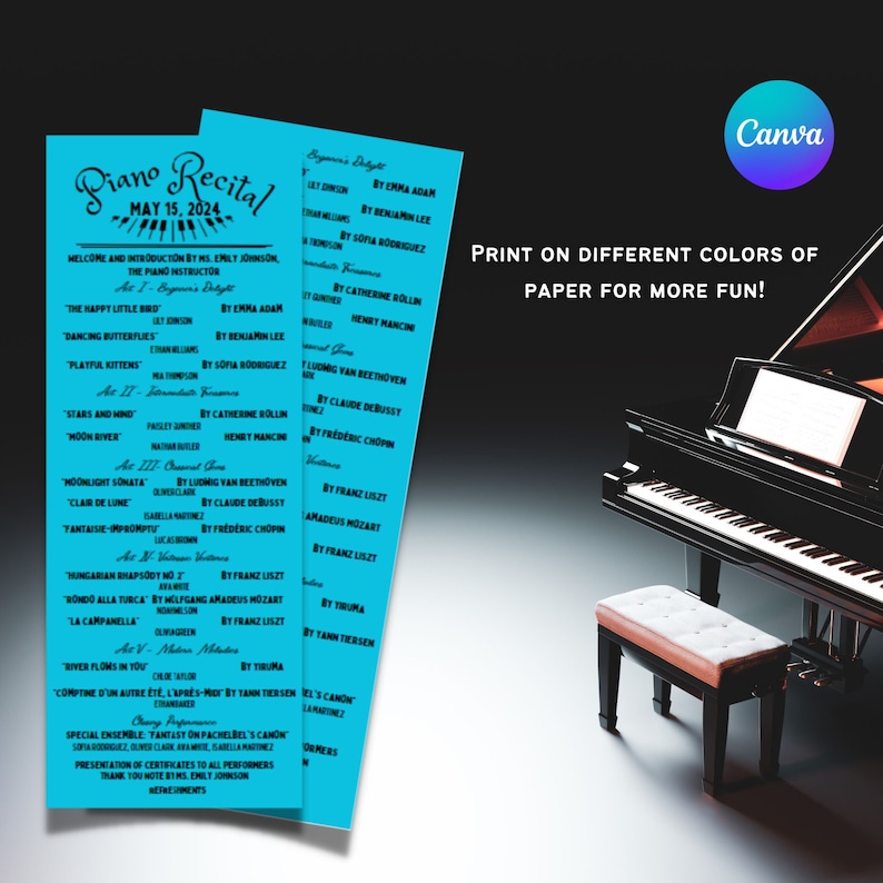 Piano Recital Program Template Music Recital Program Piano Recital Piano Recital Program Template Music Recital Program Piano Recital
