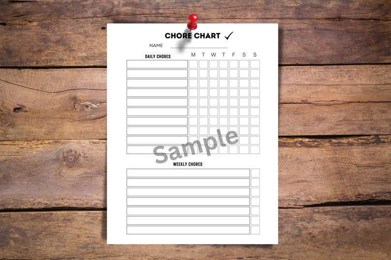 Chore Chart | Kid's Chore Chart | Daily Chores | Weekly Chores | Daily ...
