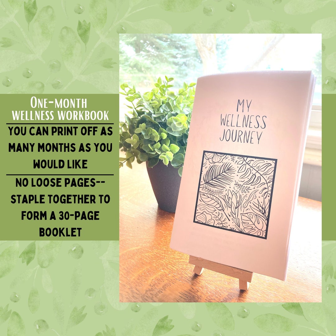 Women's Wellness Journal, Mindfulness Book, Instant Download, Habit ...
