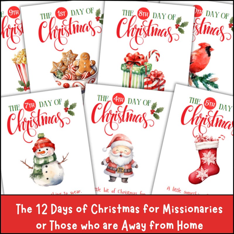 12 Days of Christmas Calendar Ideas Etsy 12 Days of Christmas Calendar Ideas Etsy