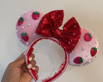 Strawberry Fields Minnie Ears
