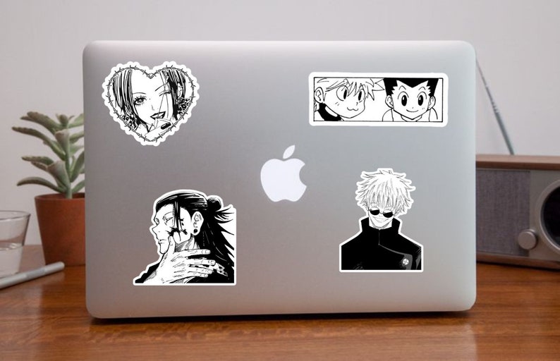 Sat0ru Sticker JJK Inspired Jujutsu Sorcerer Black & White Anime