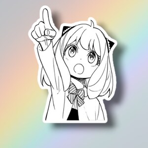 Anya Emoji Sticker for Sale by Scomicmaker