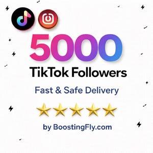 Pacchetto di servizi di promozione del profilo con oltre 5000 follower TikTok | Aumenta la visibilità dell'account e l'esposizione del pubblico |