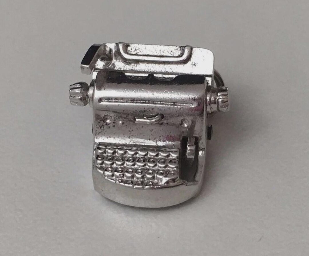 Vintage Sterling Silver Movable TYPE WRITER Charm (4.1 Grams) - Etsy