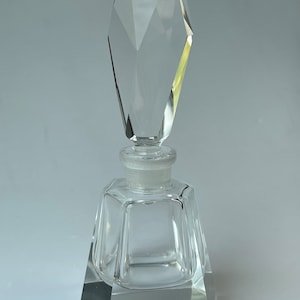 Antique Glass Perfume Bottle with Stopper