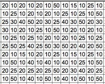 Save 10k - Savings Challenge Worksheet