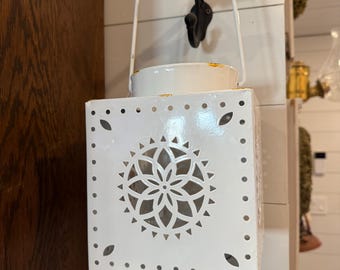 Distressed Metal Hanging Lantern - Bennettsville Lantern