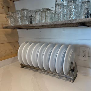 Long Metal Plate Rack, Plate Holder