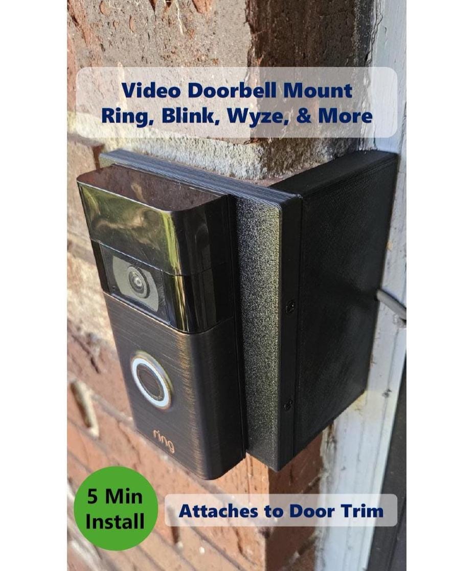 No-drill Doorbell Bracket Anti-Theft Blink Doorbell Door Mount,No-Drill Mounting Bracket For Blink Video D Rental-friendly Doorbell Accessory - View #13