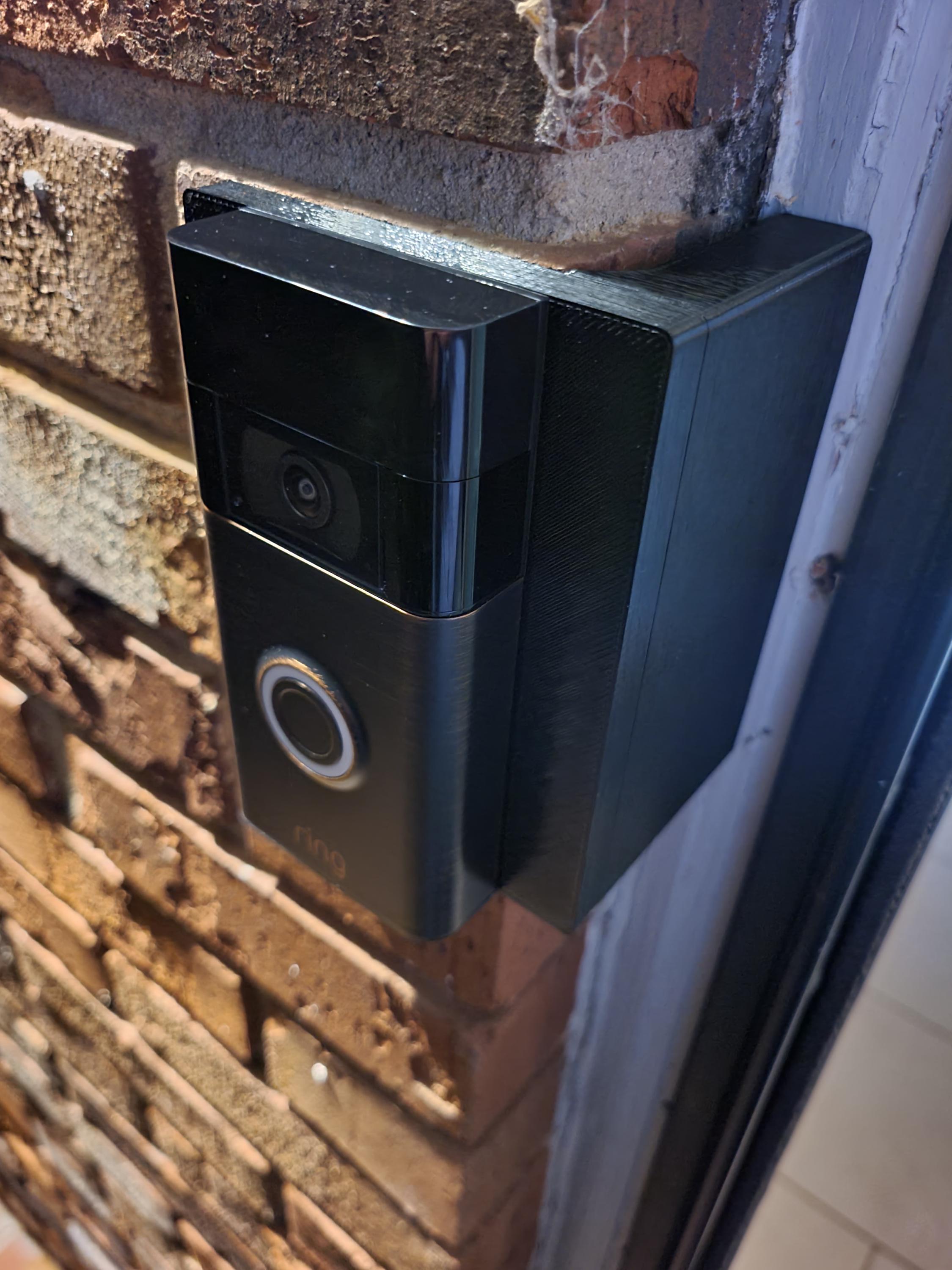 Wired Doorbell Camera Installing Ring Doorbell On Narrow Door