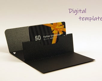 Modèle d'enveloppe de carte-cadeau, modèle de porte-cartes cadeau, porte-cartes cadeau SVG, enveloppe Cricut