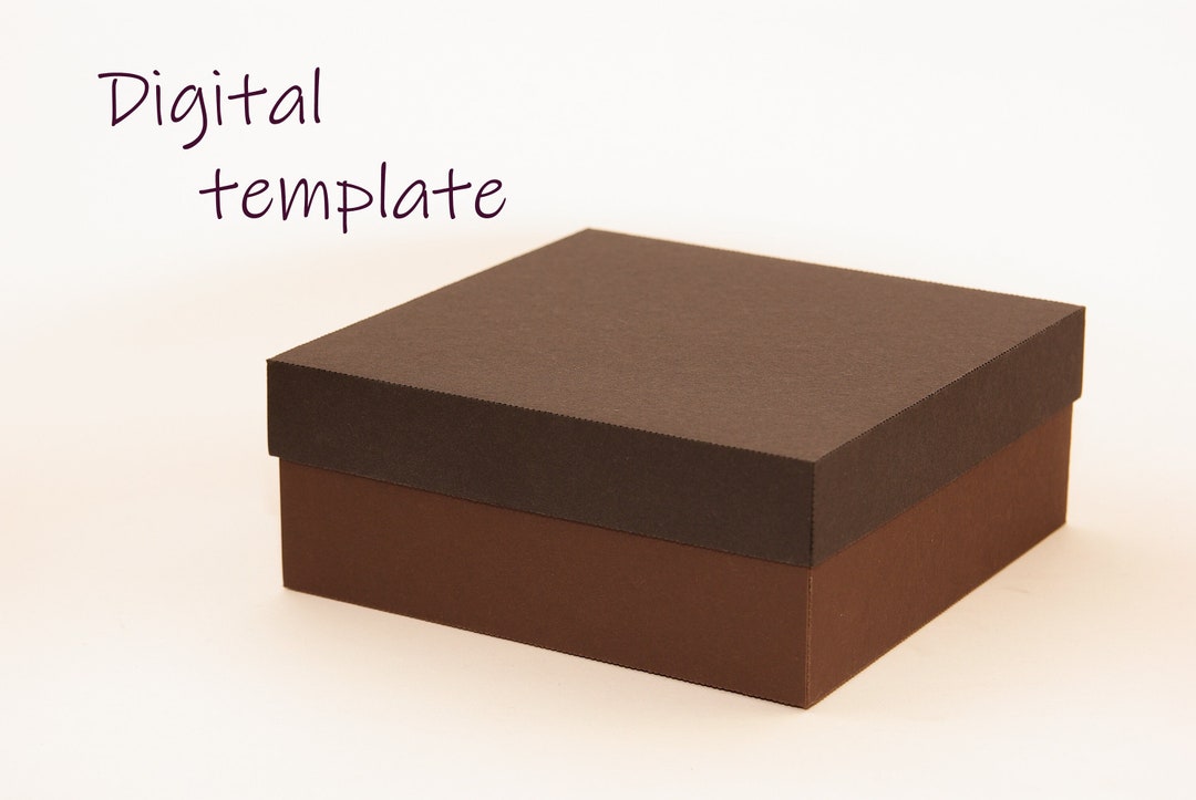 Digital Box With Lid Template | Svg, Dxf, Pdf, Png. - Etsy