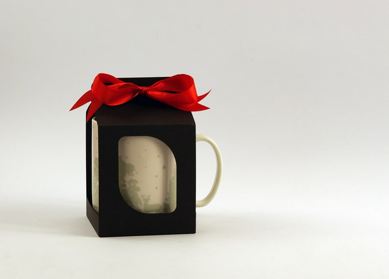 12oz Mug Box Template Mug Holder Svg Mug Gift Box Template Etsy