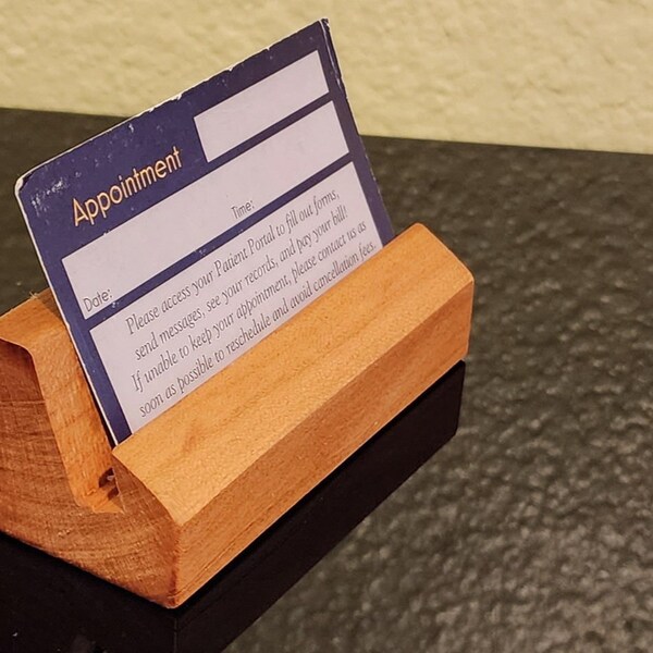Wood Business Card Holder Etsy