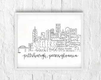 Pittsburgh, Pennsylvania City Print