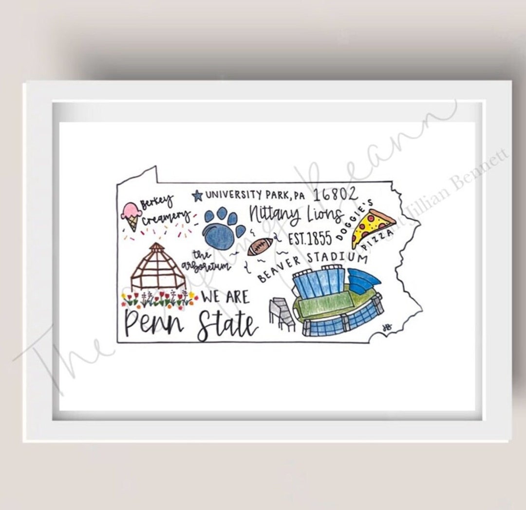 DIGITAL DOWNLOAD Penn State University Print - Etsy