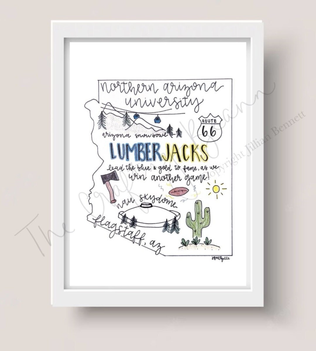 DIGITAL DOWNLOAD Northern Arizona University Print - Etsy