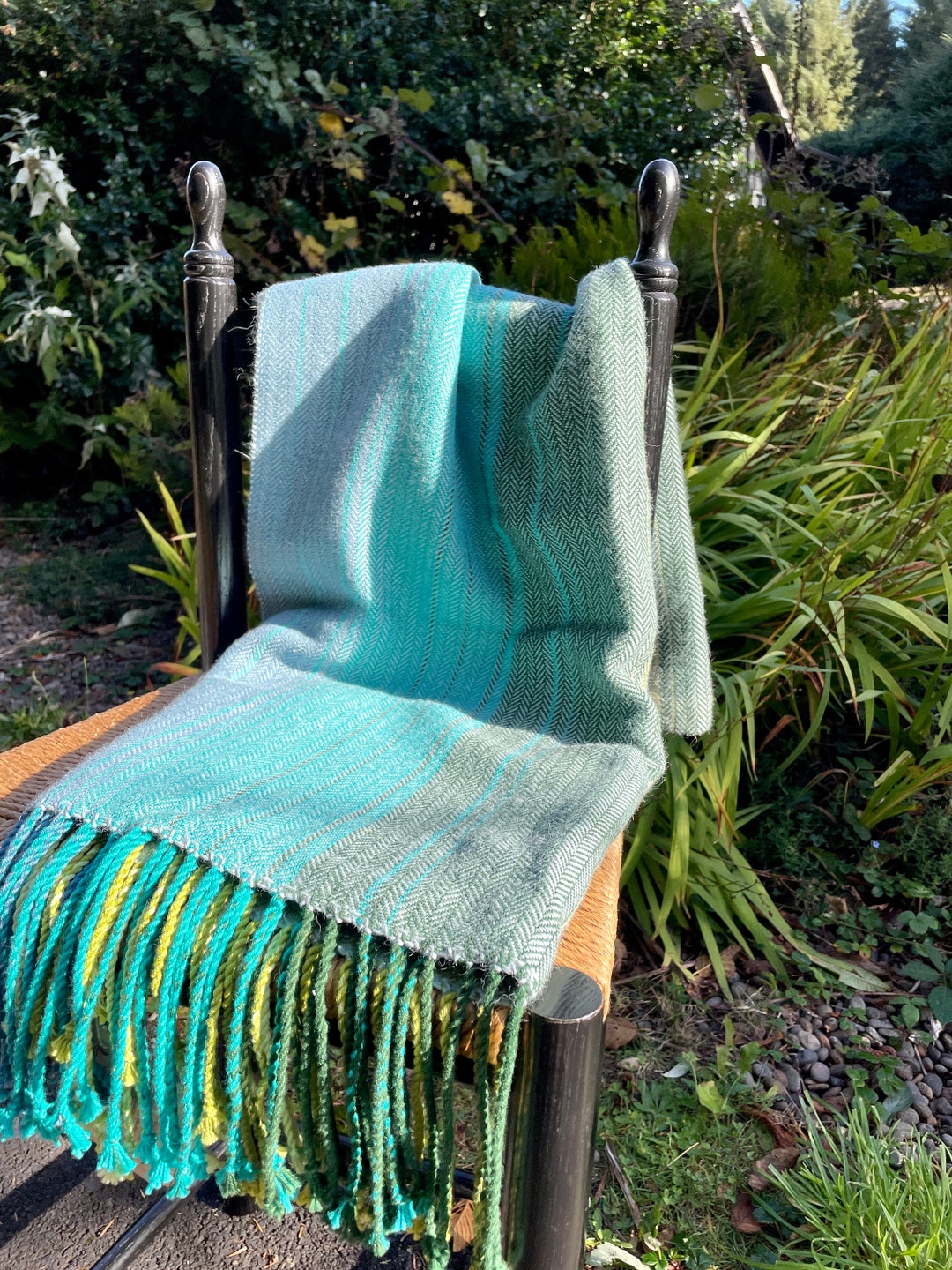 XL Handwoven Indigo Alpaca Blanket Etsy