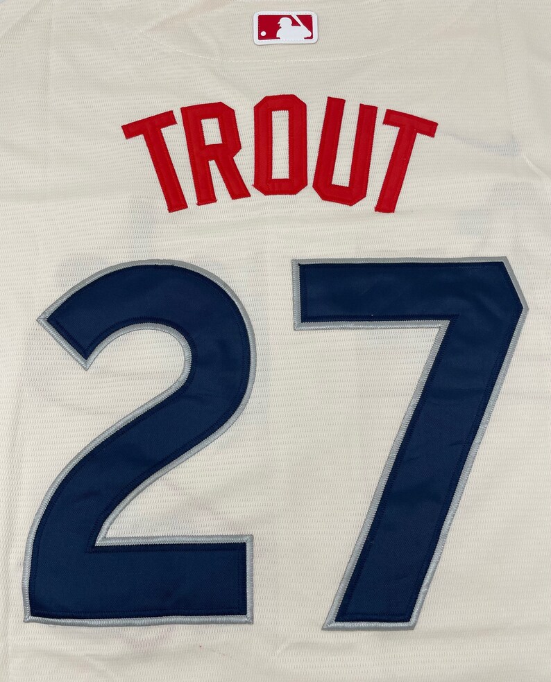 Angels Jersey 27 Mike Trout Cream City Connect Stitched Los Etsy