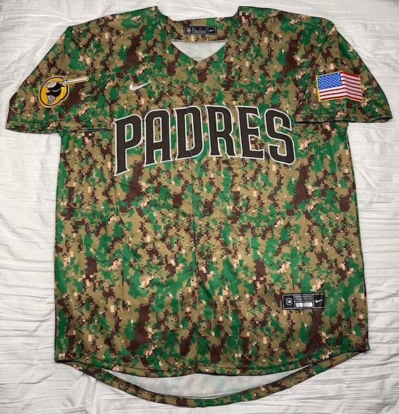 Padres Jersey 13 Manny Machado Stitched San Diego Camo Green 