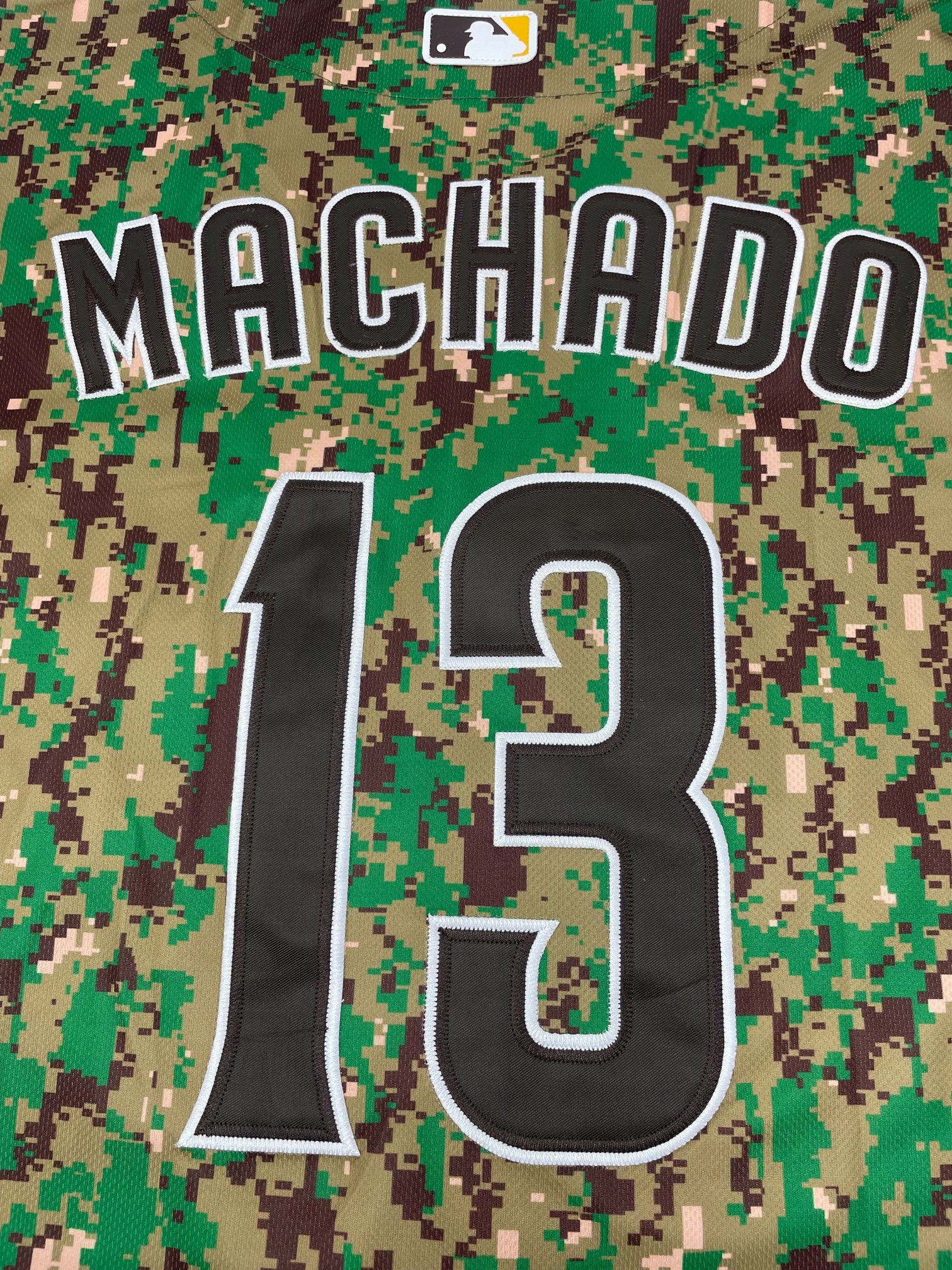 Padres Jersey 13 Manny Machado Stitched San Diego Camo Green 