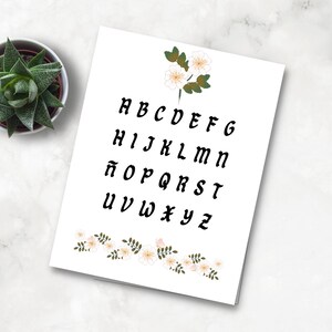 El Alfabeto El Abecedario The Spanish Alphabet Abecedario Nursery Art Print Playroom Art Print Spanish Preschool Educational