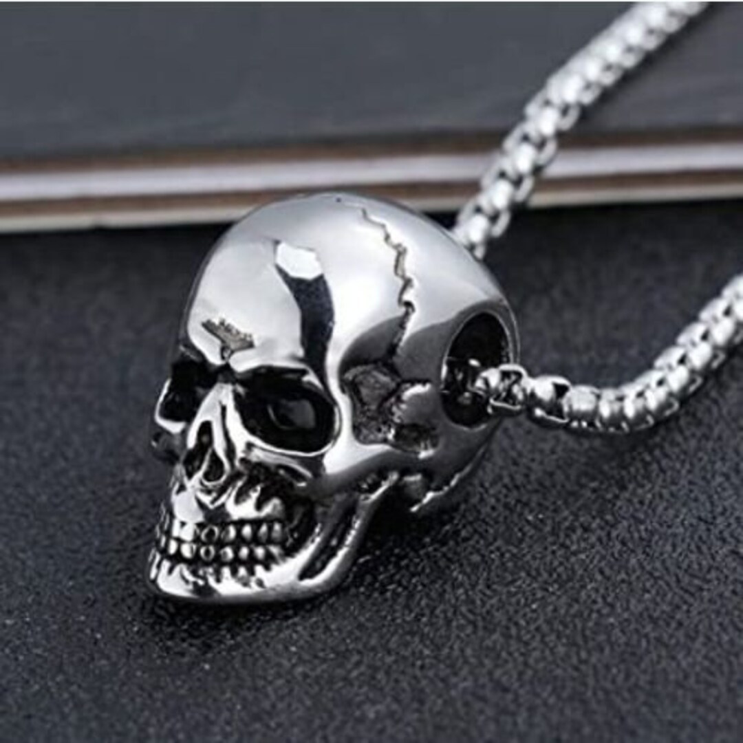 Bracciale Con Teschio Punk Rocker Da Uomo Bracciali Da Uomo - Foto 2