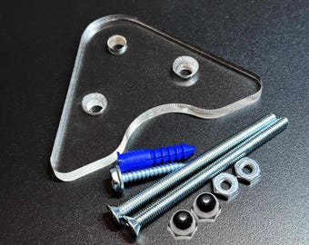 Clear Acrylic Skateboard Wall Mount – Minimalist Deck Display Hanger