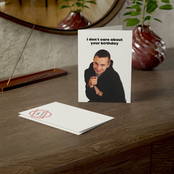 twenty one pilots inspired tyler "I Don't Care About Your Birthday" funny quote Birthday/Greeting Cards (1, 10, 30, and 50pcs)