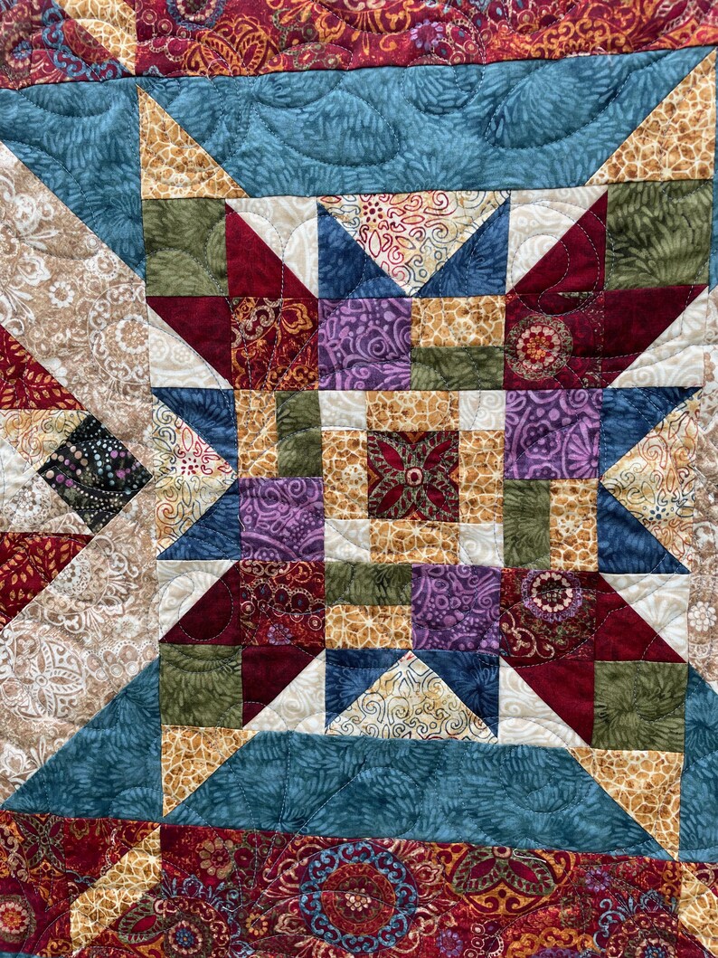 Queen Size Handmade Cotton Heirloom Bed Quilt Etsy