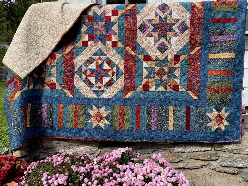 Queen Size Handmade Cotton Heirloom Bed Quilt Etsy