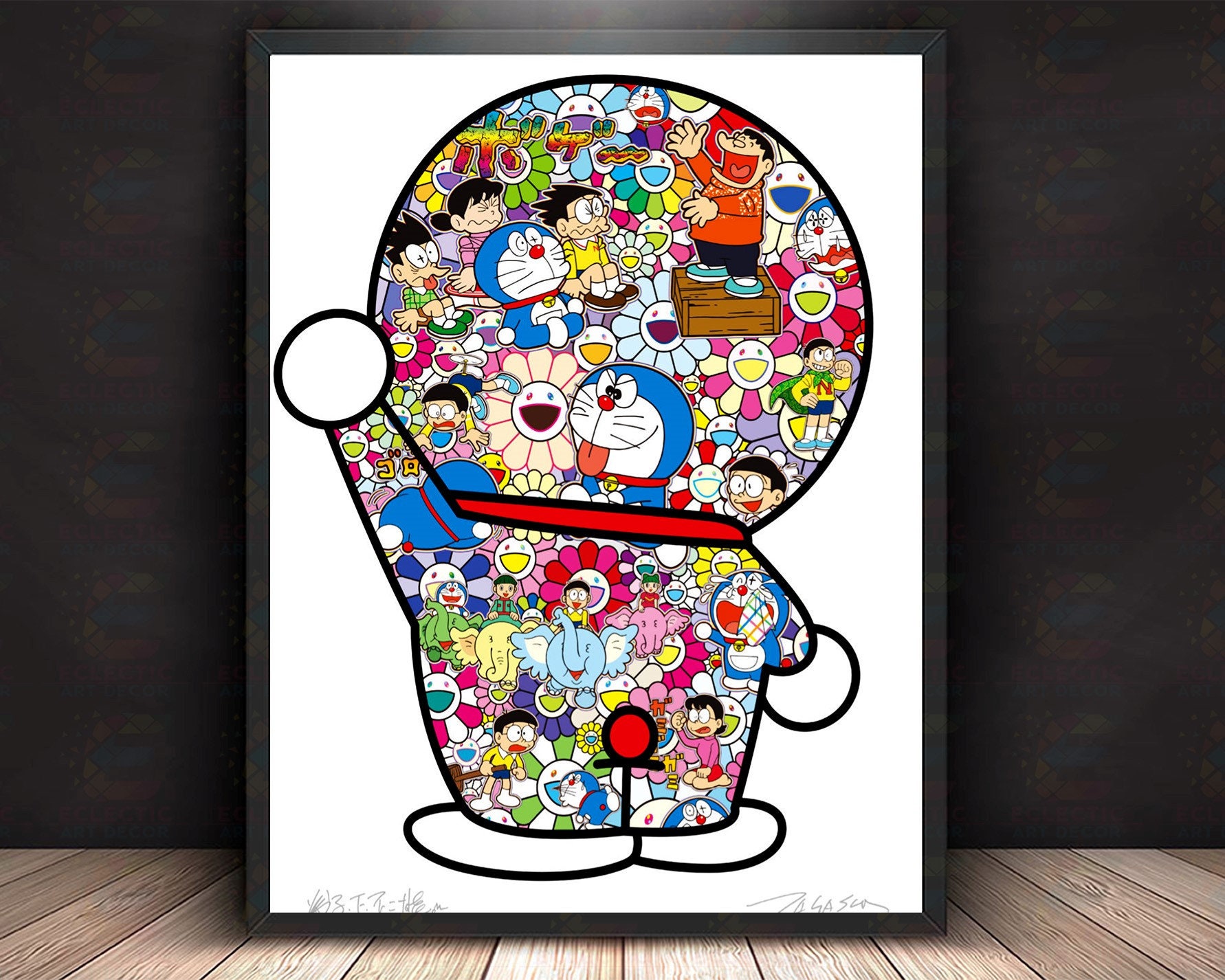 Takashi Murakami's Superflat Monogram Panda And His Friends Print - Hype  Museum