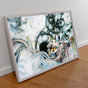 Takashi Murakami - 727999 - Canvas Wrap | UV Printed Poster | Floating Framed Canvas | Framed Art Decor | Acrylic Print