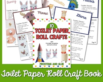 Livro de Artesanato com Rolos de Papel Higiênico | Artesanato com Rolos de Papel Higiênico | Artesanato para Crianças | Artesanato de Animais para Crianças