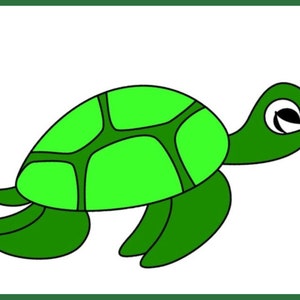 Printable Turtle Craft Template With Directions - Etsy