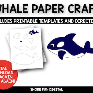 Whale Papercraft Template